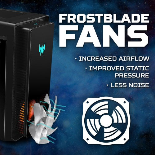 Acer Predator Orion 3000 gaming desktop (PO3-655) - Intel Core i5-14400F, Nvidia RTX 4060, 16GB, 1TB SSD