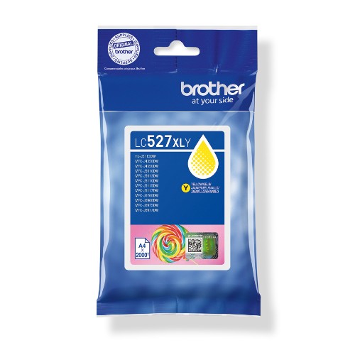 Brother LC-527XLY Ink cartridge yellow high-capacity, 2K pages ISO/IEC 19752 for Brother MFC-J 4350/6560/6975