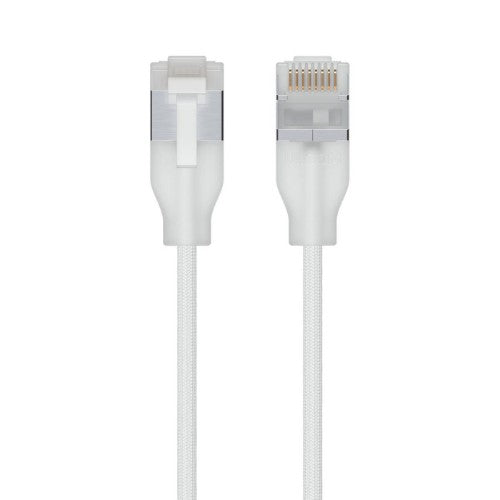 Ubiquiti UACC-Cable-Patch-EL-C6A-12M-W networking cable Translucent, White Cat6a