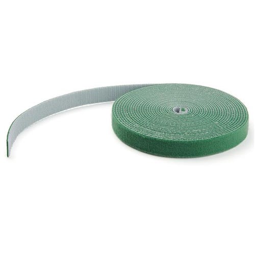 StarTech.com 25ft (7.6m) Hook and Loop Roll, Green, Cut-to-Size Reusable Cable Ties, Bulk Industrial Wire Fastener Tape, Adjustable Fabric Wraps, Reusable Self Gripping Cable Management Straps