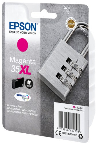 Epson C13T35934010/35XL Ink cartridge magenta high-capacity, 1.9K pages 20,3ml for Epson WF-4720