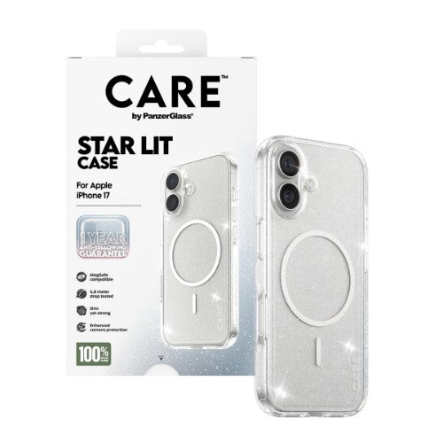PanzerGlass CARE by ® Flagship Case Urban Explorer Star Lit w. White MagSafe iPhone 17