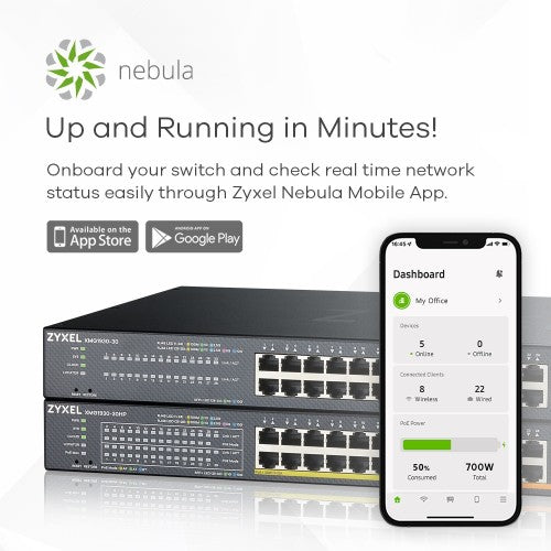 Zyxel XMG1930-30 Managed L3 2.5G Ethernet (100/1000/2500) Black