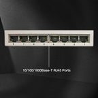 Lindy Network Switch - Gigabit, Desktop, 8 Port, 10/100/1000
