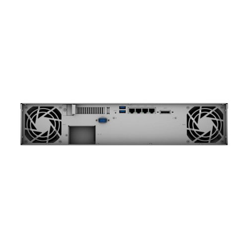 Synology RackStation RS1221RP+ NAS Rack (2U) Ryzen Embedded V1500B 4 GB DDR4 96 TB HDD Aluminium, Black