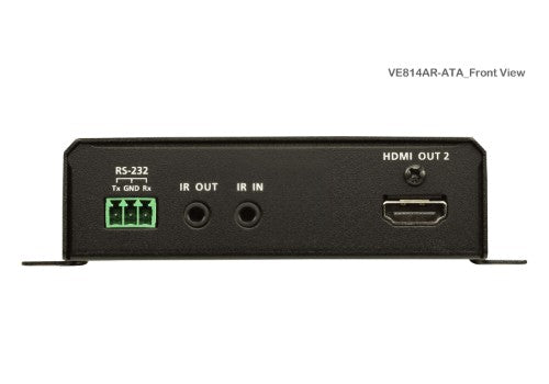 ATEN VE814AR AV extender AV receiver Black