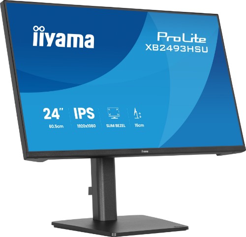 iiyama ProLite XB2493HSU-B1 computer monitor 60.5 cm (23.8") 1920 x 1080 pixels Full HD LED Black