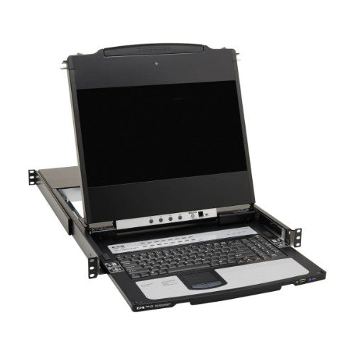 Tripp Lite B030-DP16-17DIP NetDirector 16-Port DisplayPort KVM Switch Console with 17 in. LCD, IP Remote Access, Dual Rail, 1U Rack-Mount