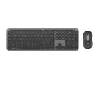 Logitech Signature Slim Combo MK950 keyboard Mouse included Office RF Wireless + Bluetooth QWERTY Nordic Graphite