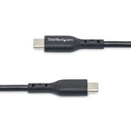 StarTech.com 10ft (3m) USB-C Charging Cable, Charge & Sync, 60W (3A) PD, USB 2.0 Laptop Charger Cable, TPE Jacket - Black USB C Charging Cord