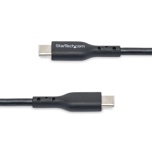StarTech.com 10ft (3m) USB-C Charging Cable, Charge & Sync, 60W (3A) PD, USB 2.0 Laptop Charger Cable, TPE Jacket - Black USB C Charging Cord