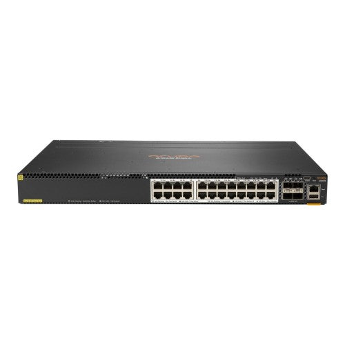 HPE Aruba Networking CX 6300M 24-port Smart Rate 1/2.5/5GbE Class 6 PoE and 4-port SFP56 Switch
