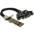 StarTech.com 16-Port Low-Profile Serial Card - RS232 - PCI Express - TAA