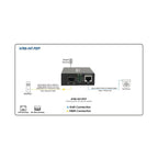 Tripp Lite N785-INT-PSFP Gigabit SFP Fiber to Ethernet Media Converter, POE+, International Power Cables, 10/100/1000 Mbps