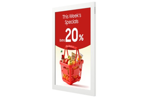 Samsung EMDX EM13DX Digital signage flat panel 33.8 cm (13.3") Wi-Fi White Tizen 24/7