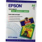 Epson Self-Adhesive Photo Paper - A4 - 10 Sheets