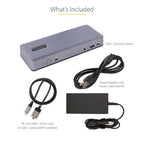 StarTech.com USB-C Docking Station - Multi Monitor HDMI/DP/DP Alt Mode USB-C Dock - 3x 4K30 / 2x 4K60 - 7-Port USB Hub - 60W Power Delivery - GbE - 3.5mm Audio - Works With Chromebook certified - TAA