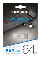 Samsung MUF-64BE USB flash drive 64 GB USB Type-A 3.2 Gen 1 (3.1 Gen 1) Silver