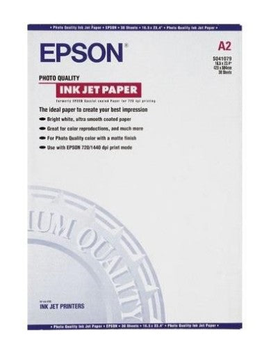 Epson Photo Quality Ink Jet Paper, DIN A2, 102g/m2, 30 Sheets