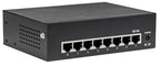 Intellinet 8-Port Gigabit Ethernet PoE+ Switch, IEEE 802.3at/af Power over Ethernet (PoE+/PoE) Compliant, 60 W, Desktop (UK power cord)
