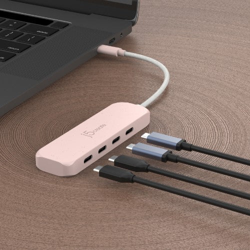 j5create Eco-Friendly USB-C to 4-Port Type-C Gen 2 Hub