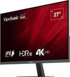 Viewsonic VA VA2708-4K-HD computer monitor 68.6 cm (27") 3840 x 2160 pixels 4K Ultra HD LED Black