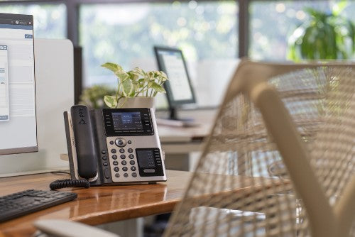 HP Poly Edge E400 IP Phone and PoE-enabled