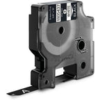 Dymo 1805437 Ribbon Vinyl white on black 9mmx5,5m for Dymo Rhino 6-12mm/19mm/24mm