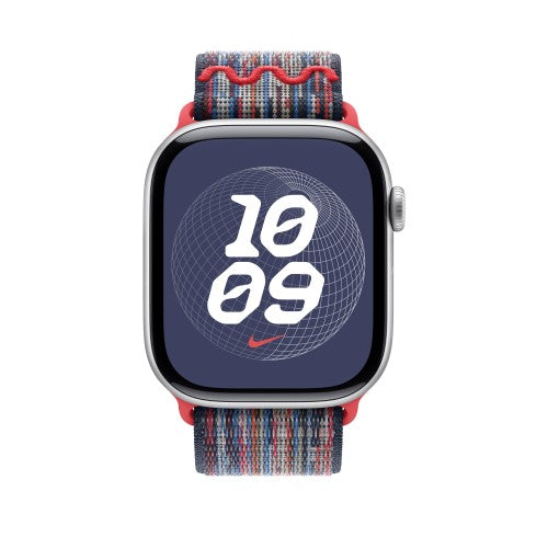 Apple 46mm Blue/Red Nike Sport Loop