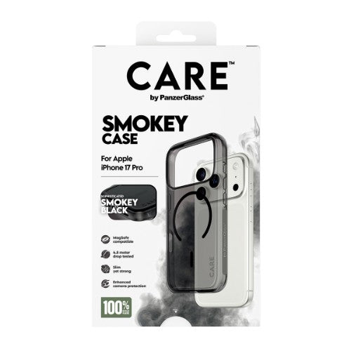 PanzerGlass CARE by ® Flagship Case Urban Explorer Smokey w. Black MagSafe iPhone 17 Pro