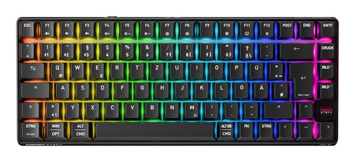 CHERRY XTRFY K33 Compact Wireless keyboard Gaming USB + RF Wireless + Bluetooth QWERTZ German Black