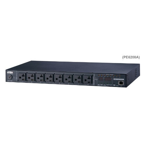 ATEN 1U 16A 8 Outlet Switched Bank Metered PDU + Free Eco PDU Manager Software