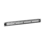 Tripp Lite N062-048-KJ 48-Port 1U Rack-Mount Unshielded Blank Keystone/Multimedia Patch Panel, RJ45 Ethernet, USB, HDMI, Cat5e/6
