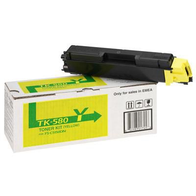 Kyocera 1T02KTANL0/TK-580Y Toner yellow, 2.8K pages ISO/IEC 19798 for Kyocera FS-C 5150