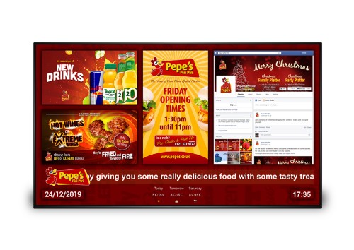 Allsee Technologies DM55D Signage Display Digital signage flat panel 139.7 cm (55") LCD Wi-Fi 450 cd/m² Full HD Black Built-in processor Android 7.1