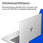 HP EliteBook 6 G2i 14 inch Notebook AI PC Intel Core 5 320 Laptop 35.6 cm (14") WUXGA 16 GB DDR5-SDRAM 512 GB SSD Wi-Fi 7 (802.11be) Windows 11 Pro Silver