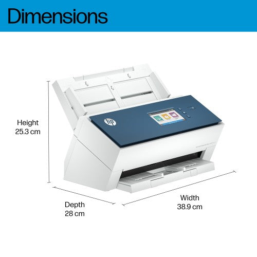 HP ScanJet Enterprise Flow N9000 sn1 ADF scanner 600 x 600 DPI A3 Blue, White