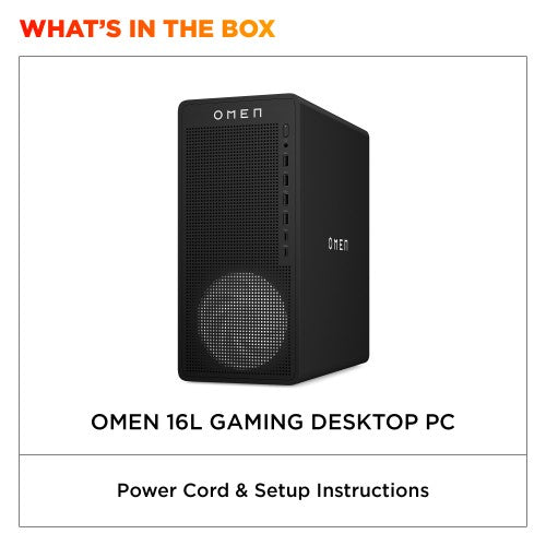HP OMEN 16L TG03-0007na AMD Ryzen™ 5 8500F 16 GB DDR5-SDRAM 1 TB SSD NVIDIA GeForce RTX 5060 Windows 11 Home Tower PC Black