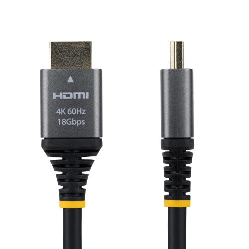 StarTech.com 5ft (1.5m) Premium Certified High Speed HDMI Cable, 4K 60Hz/1440p 144Hz, HDMI 2.0 Cable with HDR10/ARC, 18Gbps, 4K HDMI Cord for Monitor/TV/Display, High-Flex TPE Jacket