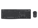 Logitech MK370 Combo for Business keyboard Mouse included Office RF Wireless + Bluetooth QWERTY Portuguese Graphite