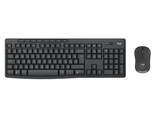 Logitech MK370 Combo for Business keyboard Mouse included Office RF Wireless + Bluetooth QWERTY Portuguese Graphite