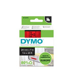 Dymo 53717/S0720970 DirectLabel-etikettes black on red 24mm x 7m for Dymo D1 6-24mm/400 Duo