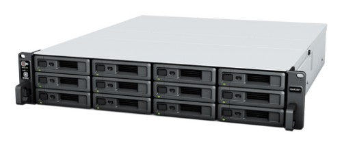 Synology RackStation RS2423+ NAS/storage server Rack (2U) Ryzen Embedded V1780B 8 GB DDR4 0 TB DiskStation Manager Black, Grey