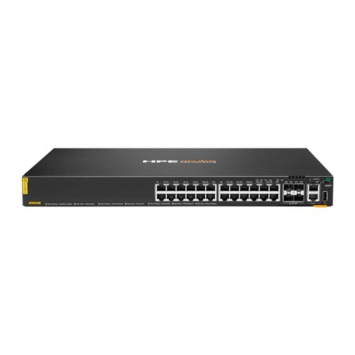HPE Aruba Networking CX 6200F 24G Class-4 PoE 4SFP+ 370W Switch