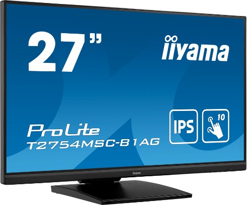 iiyama ProLite 27” PCAP 10pt touch screen featuring IPS panel technology and Anti Glare coating