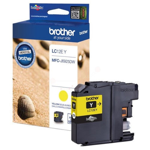 Brother LC-12EY Ink cartridge yellow, 1.2K pages ISO/IEC 24711 for Brother MFC-J 6925