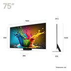 LG QNED QNED99 75QNED99T9B 190.5 cm (75") 8K Ultra HD Smart TV Wi-Fi Black