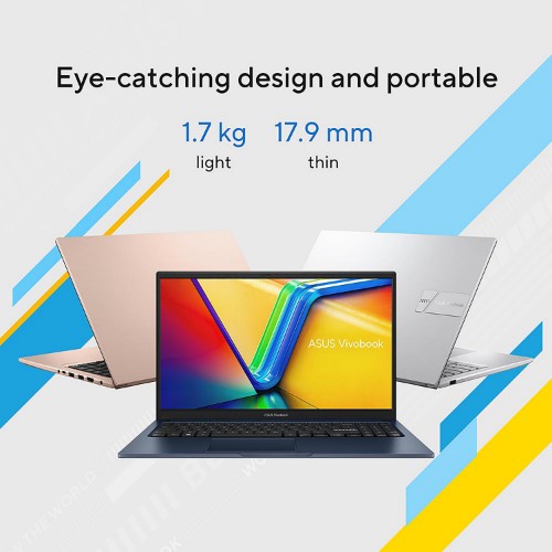 ASUS Vivobook 15 X1504VA-BQ2897W Intel® Core™ i3 i3-1315U Laptop 39.6 cm (15.6") Full HD 8 GB DDR4-SDRAM 512 GB SSD Wi-Fi 6 (802.11ax) Windows 11 Home Silver
