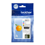 Brother LC-3211VAL Ink cartridge multi pack Bk,C,M,Y Blister, 4x200 pages ISO/IEC 19752 Pack=4 for Brother DCP-J 772