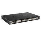 D-Link DGS-1520-52MP Managed L3 Gigabit Ethernet (10/100/1000) Power over Ethernet (PoE) 1U Black